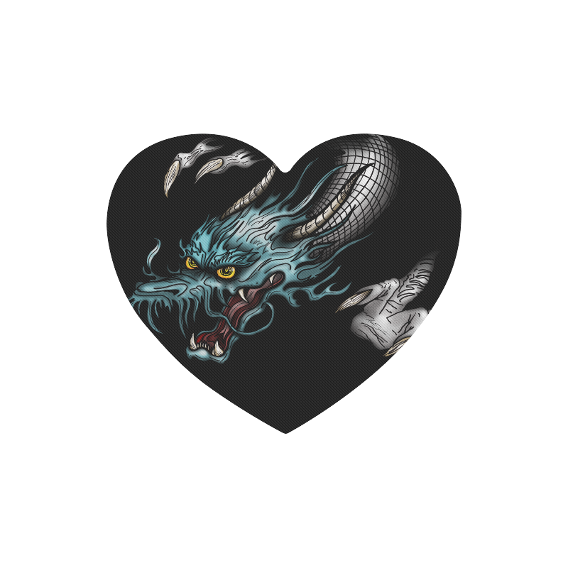 Dragon Soar Heart-shaped Mousepad
