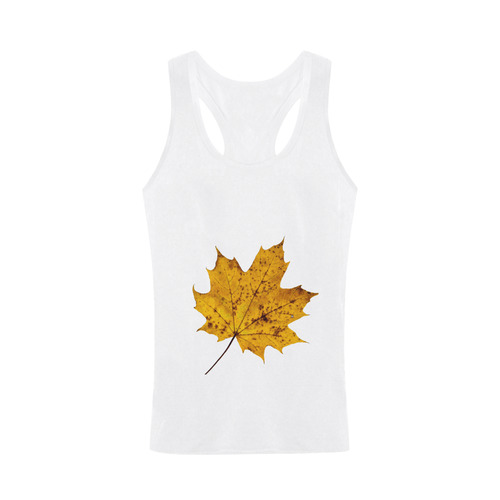 Maple Leaf Canada Autumn Yellow Fall Flora Cool Plus-size Men's I-shaped Tank Top (Model T32)