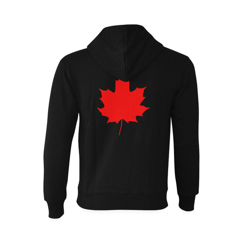 Maple Leaf Canada Autumn Red Fall Flora Nature Oceanus Hoodie Sweatshirt (Model H03)