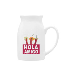 Hola Amigo Three Red Chili Peppers Friend Funny Milk Cup (Large) 450ml