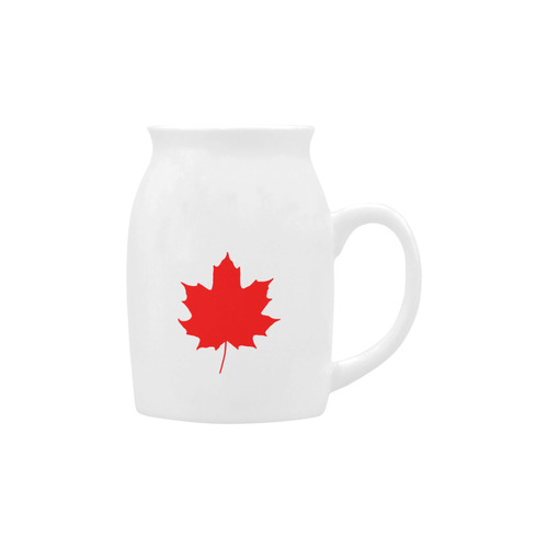 Maple Leaf Canada Autumn Red Fall Flora Beautiful Milk Cup (Small) 300ml