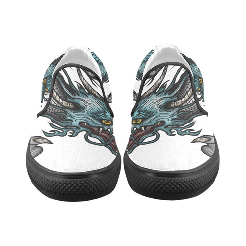 Dragon Soar Slip-on Canvas Shoes for Kid (Model 019)