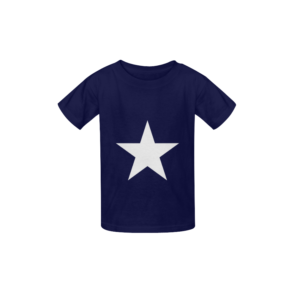 White Star Patriot America Symbol Cool Trendy Kid's  Classic T-shirt (Model T22)