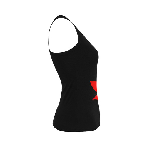 Maple Leaf Canada Autumn Red Fall Flora Nature Women's Shoulder-Free Tank Top (Model T35)