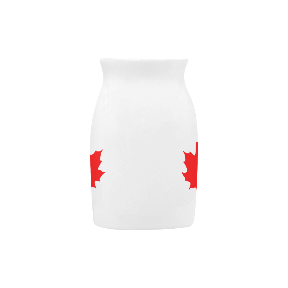 Maple Leaf Canada Autumn Red Fall Flora Beautiful Milk Cup (Large) 450ml