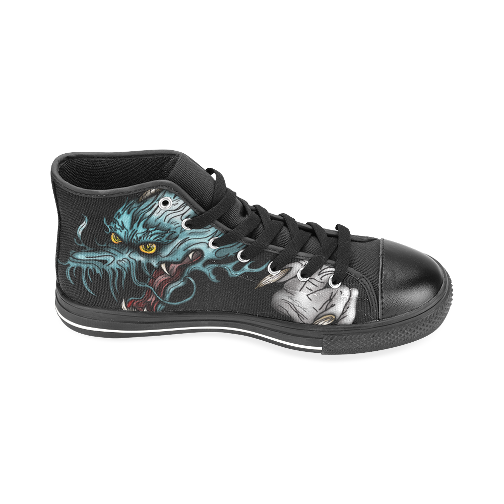Dragon Soar Men’s Classic High Top Canvas Shoes /Large Size (Model 017)