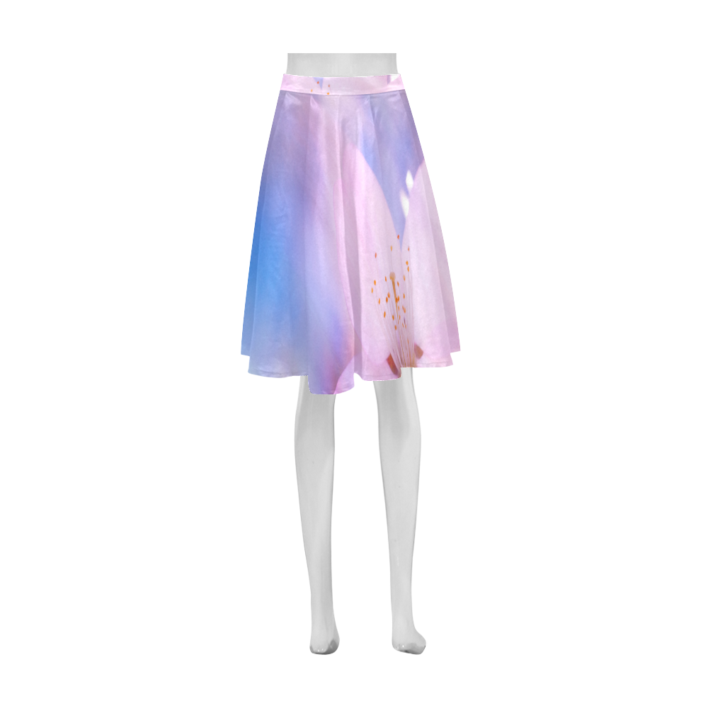 Sakura Cherry Blossom Spring Heaven Light Beauty Athena Women's Short Skirt (Model D15)