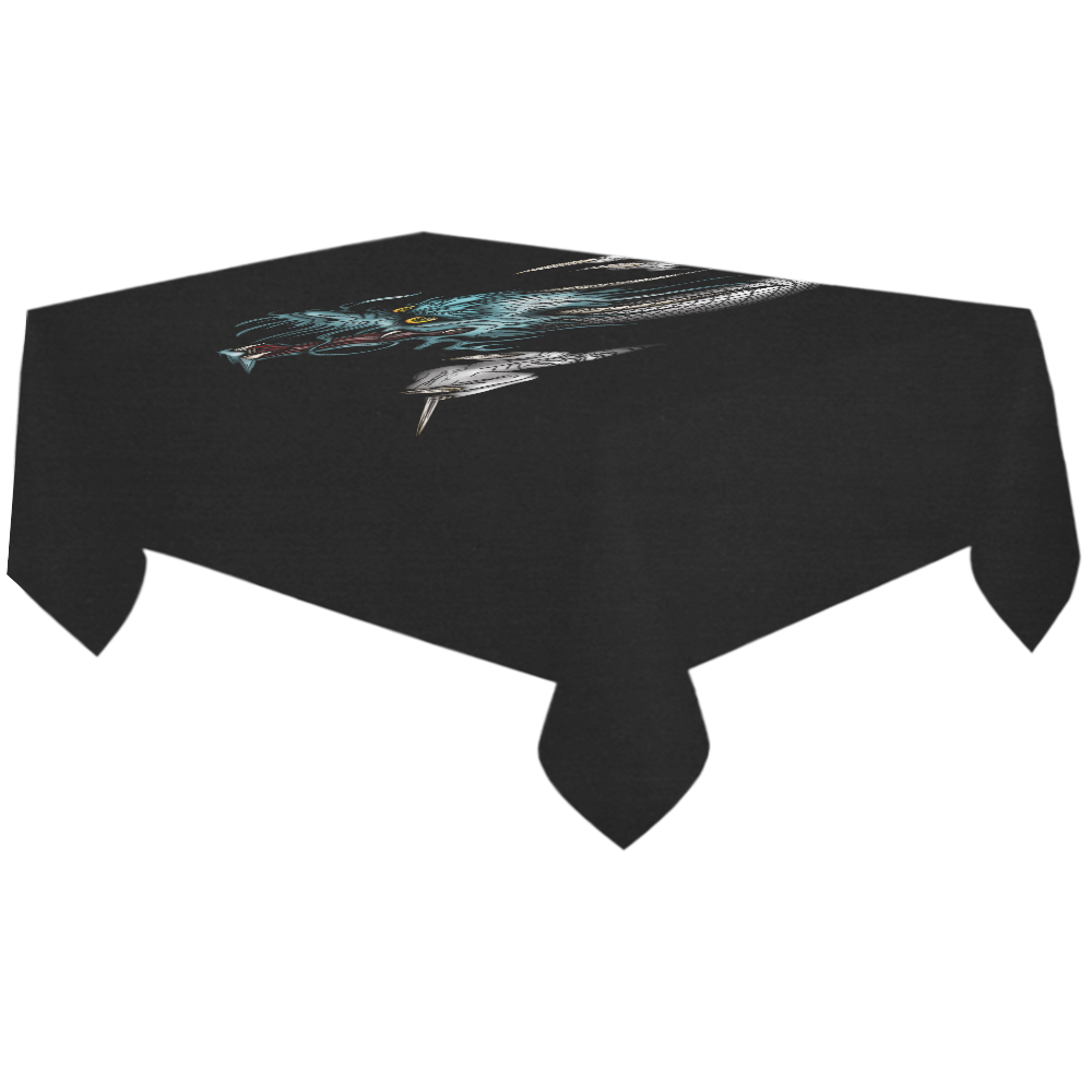 Dragon Soar Cotton Linen Tablecloth 60"x120"