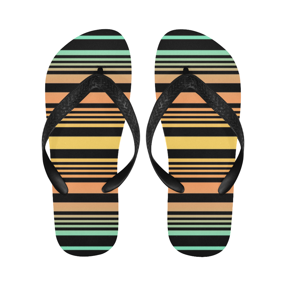 Summer Stripes Flip Flops for Men/Women (Model 040) | ID: D1930131