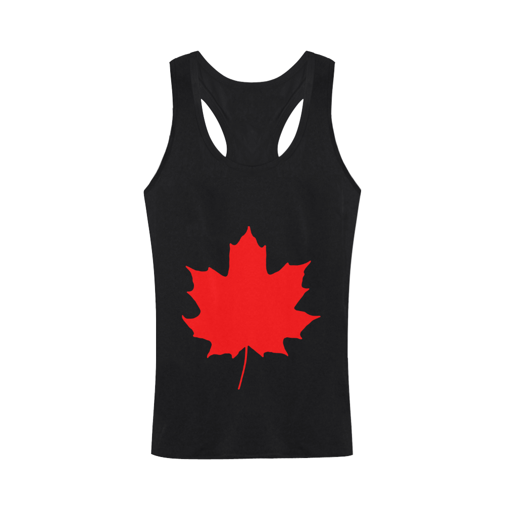 Maple Leaf Canada Autumn Red Fall Flora Beautiful Men's I-shaped Tank Top (Model T32)