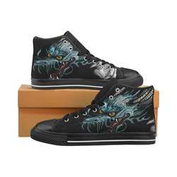 Dragon Soar High Top Canvas Shoes for Kid (Model 017)