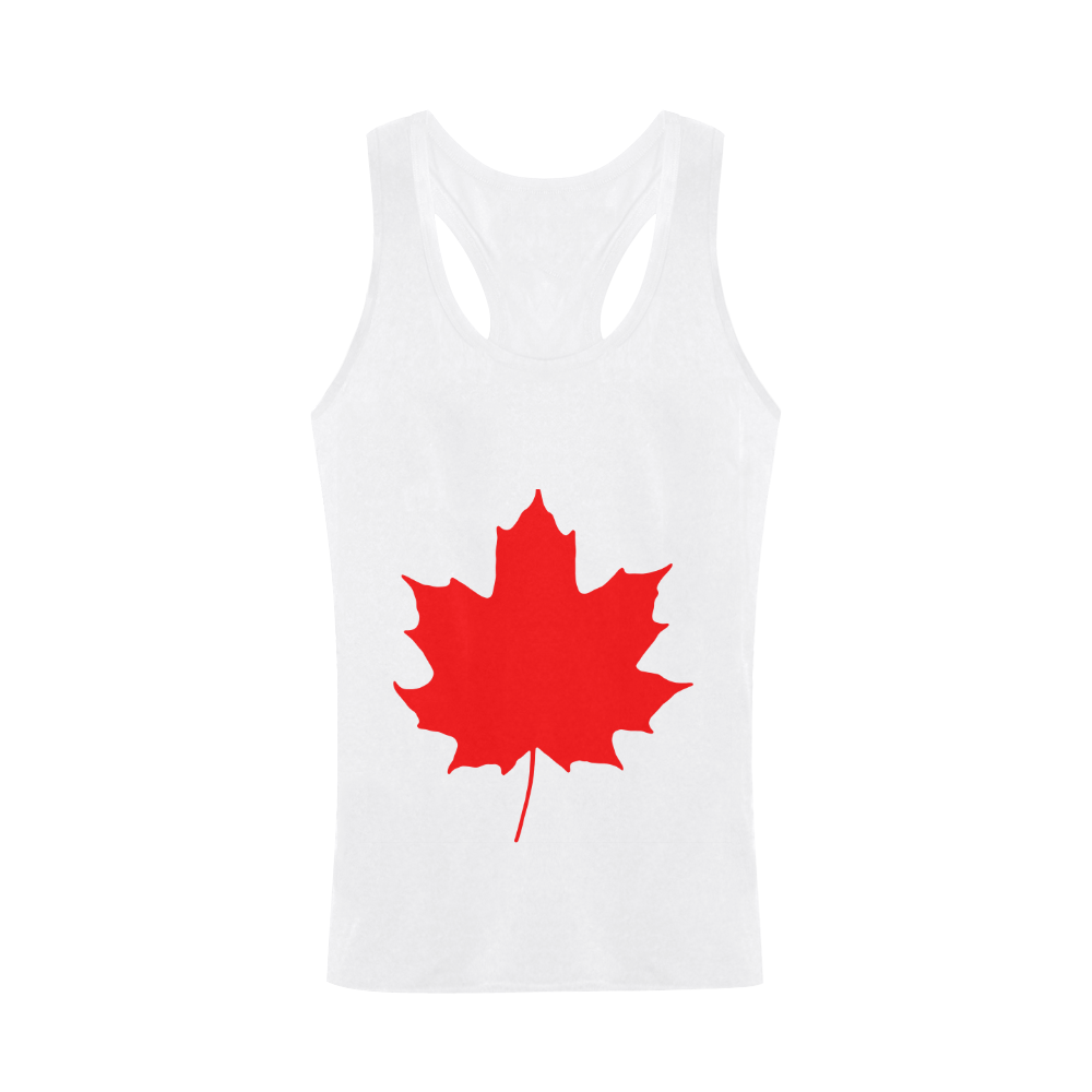 Maple Leaf Canada Autumn Red Fall Flora Beautiful Men's I-shaped Tank Top (Model T32)