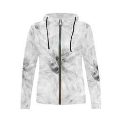 Cotton Light - Jera Nour All Over Print Full Zip Hoodie for Women (Model H14)