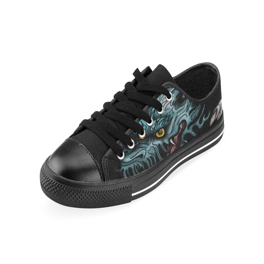 Dragon Soar Low Top Canvas Shoes for Kid (Model 018)