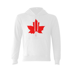 Maple Leaf Canada Autumn Red Fall Flora Nature Oceanus Hoodie Sweatshirt (NEW) (Model H03)