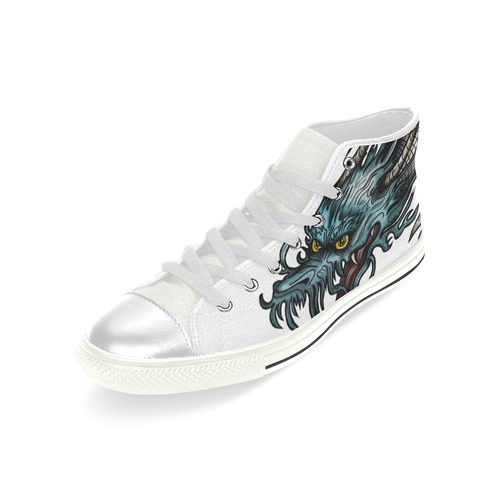 Dragon Soar High Top Canvas Women's Shoes/Large Size (Model 017)