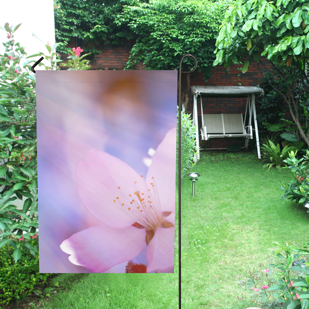Sakura Cherry Blossom Spring Heaven Light Pink Garden Flag 12‘’x18‘’（Without Flagpole）