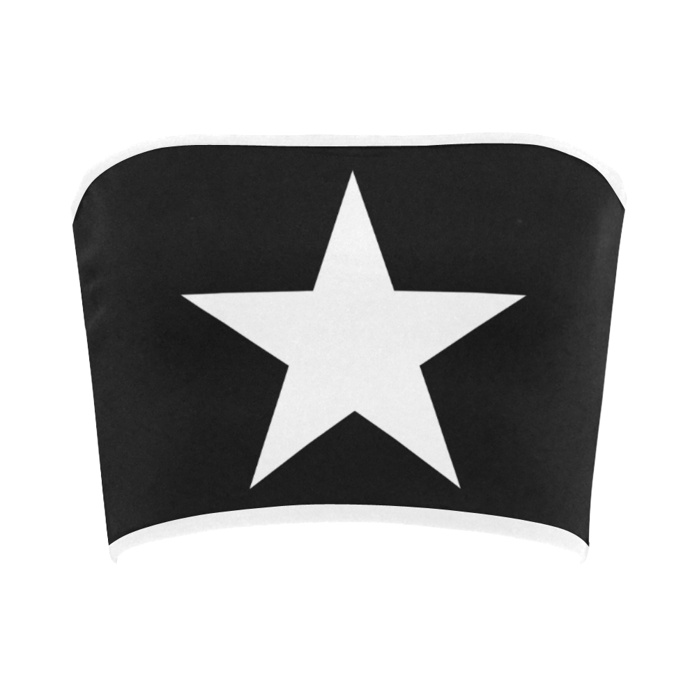 White Star Patriot America Symbol Cool Trendy Bandeau Top