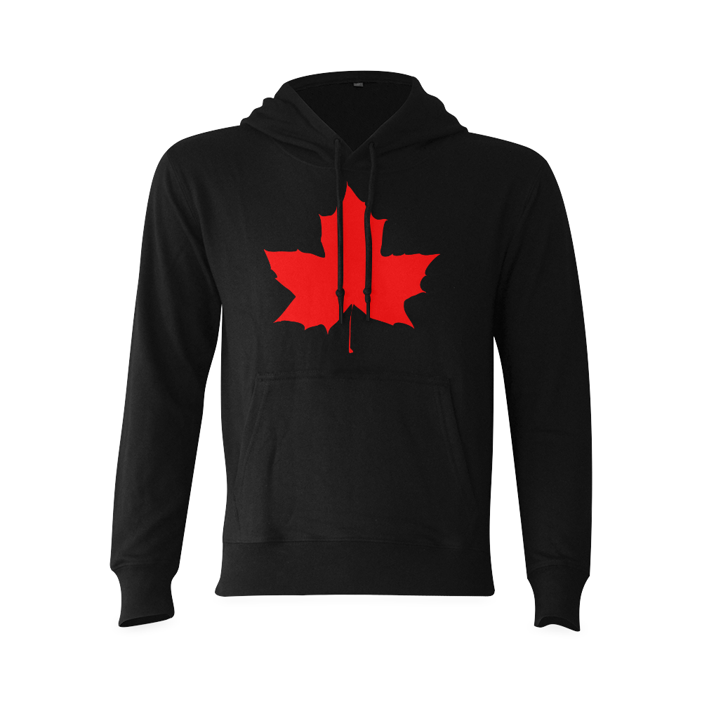 Maple Leaf Canada Autumn Red Fall Flora Nature Oceanus Hoodie Sweatshirt (NEW) (Model H03)