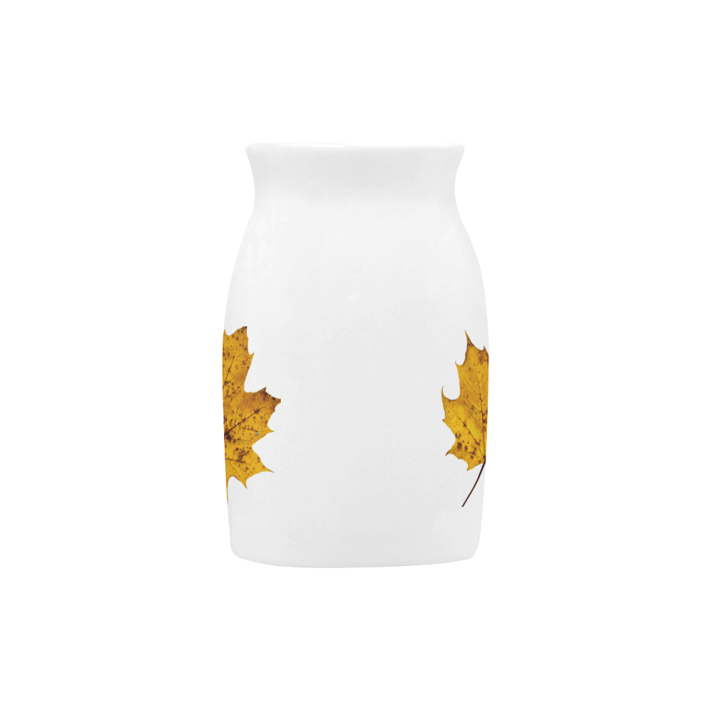 Maple Leaf Canada Autumn Yellow Fall Flora Cool Milk Cup (Large) 450ml