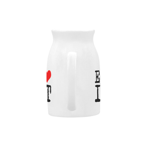 Egoist Red Heart Black Funny Cool Laugh Chic Milk Cup (Large) 450ml