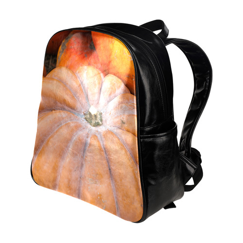 Pumpkin Halloween Thanksgiving Crop Holiday Cool Multi-Pockets Backpack (Model 1636)