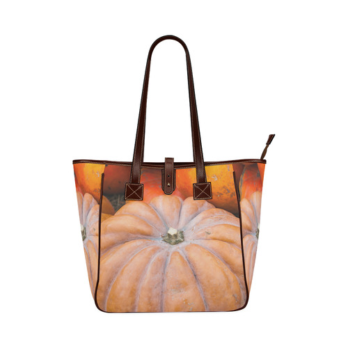 Pumpkin Halloween Thanksgiving Crop Holiday Cool Classic Tote Bag (Model 1644)