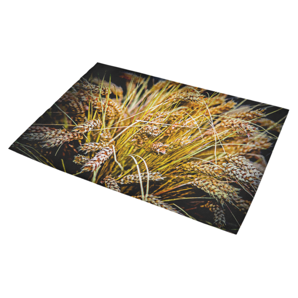 Grain Wheat wheatear Autumn Crop Thanksgiving Azalea Doormat 30" x 18" (Sponge Material)