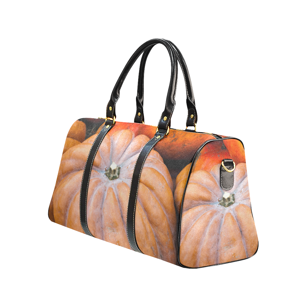 Pumpkin Halloween Thanksgiving Crop Holiday Fall New Waterproof Travel Bag/Small (Model 1639)