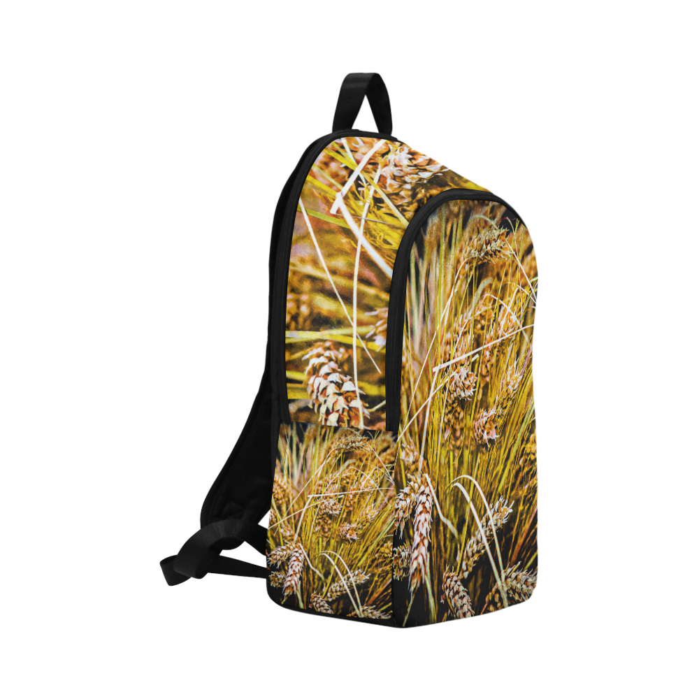 Grain Wheat wheatear Autumn Harvest Thanksgiving Fabric Backpack for Adult (Model 1659)