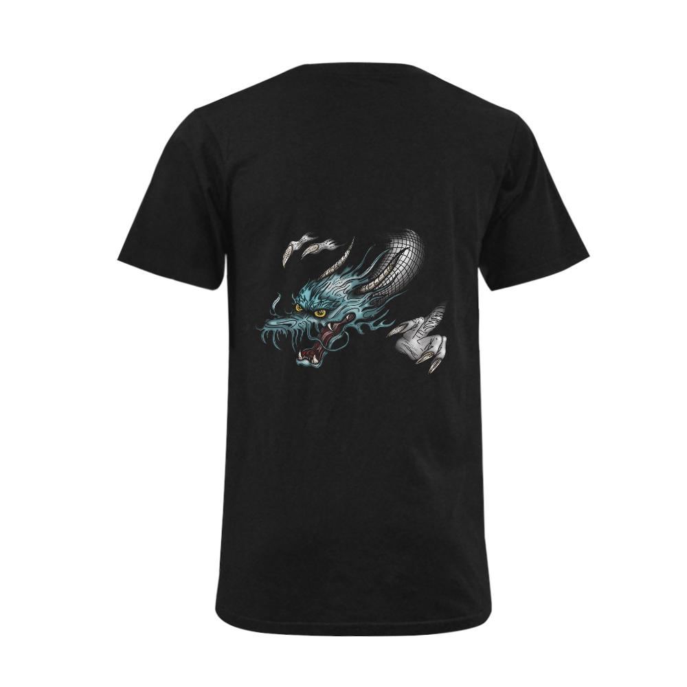 Dragon Soar Men's V-Neck T-shirt  Big Size(USA Size) (Model T10)