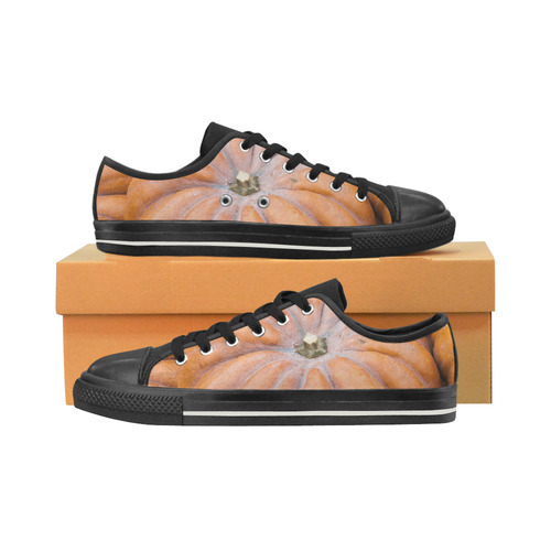 Pumpkin Halloween Thanksgiving Crop Holiday Cool Men's Classic Canvas Shoes (Model 018)