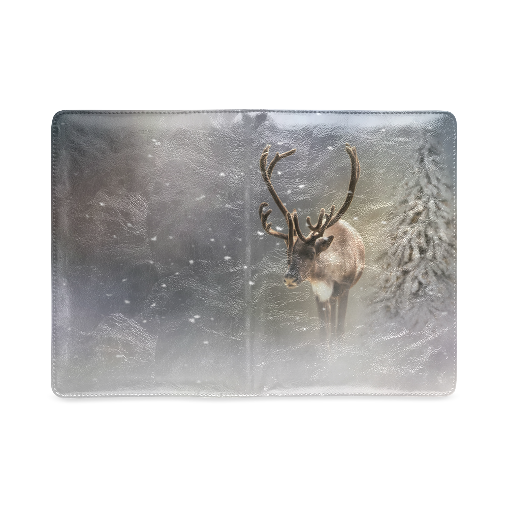 Santa Claus Reindeer in the snow Custom NoteBook A5