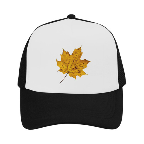 Maple Leaf Canada Autumn Yellow Fall Flora Cool Trucker Hat