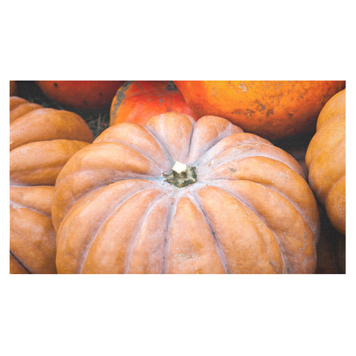 Pumpkin Halloween Thanksgiving Crop Holiday Fall Cotton Linen Tablecloth 60"x 104"