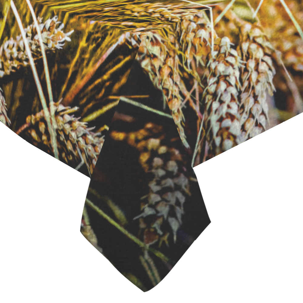 Grain Wheat wheatear Autumn Crop Thanksgiving Cotton Linen Tablecloth 60"x 84"