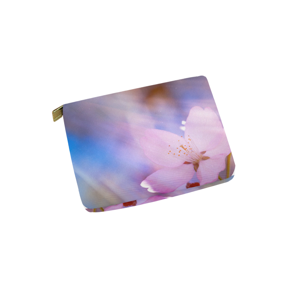 Sakura Cherry Blossom Spring Heaven Light Beauty Carry-All Pouch 6''x5''