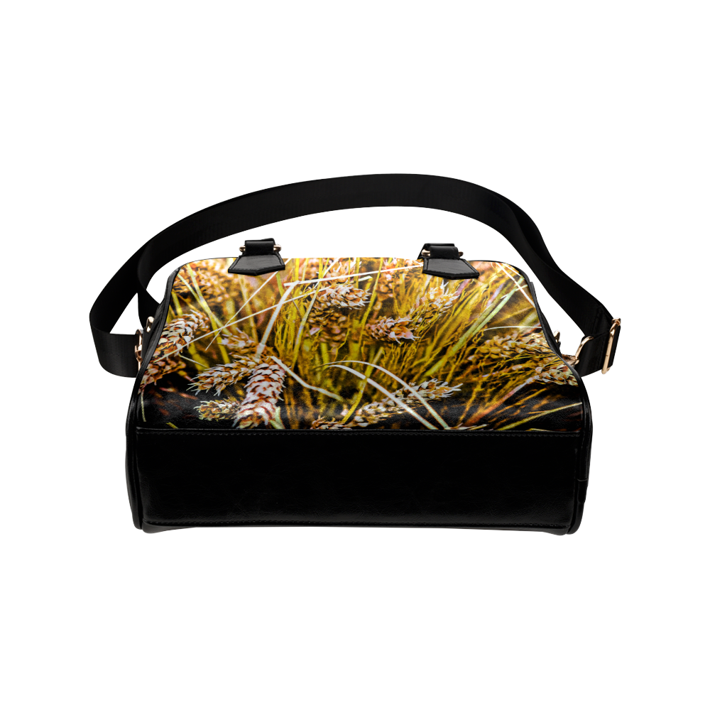 Grain Wheat wheatear Autumn Harvest Thanksgiving Shoulder Handbag (Model 1634)