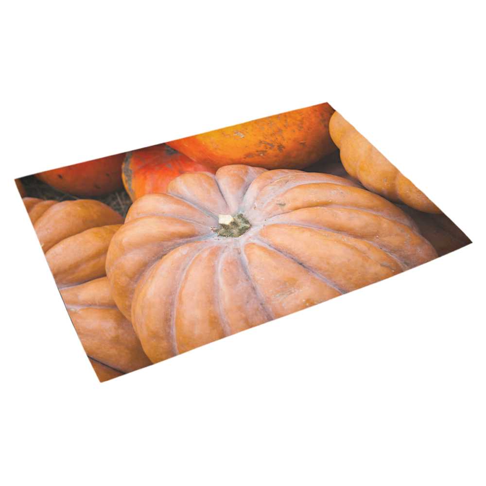 Pumpkin Halloween Thanksgiving Crop Holiday Cool Azalea Doormat 30" x 18" (Sponge Material)
