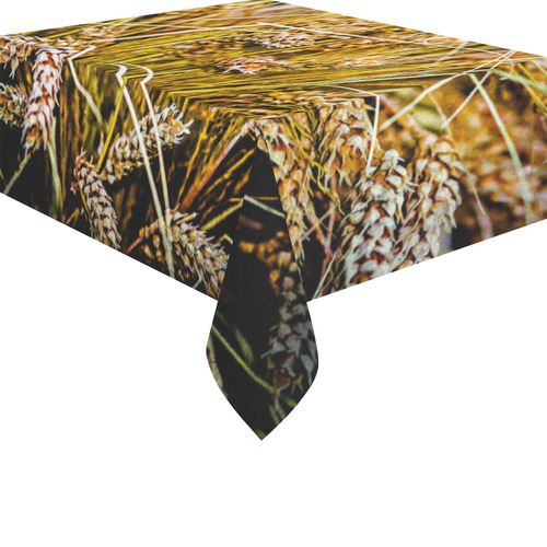 Grain Wheat wheatear Autumn Crop Thanksgiving Cotton Linen Tablecloth 52"x 70"