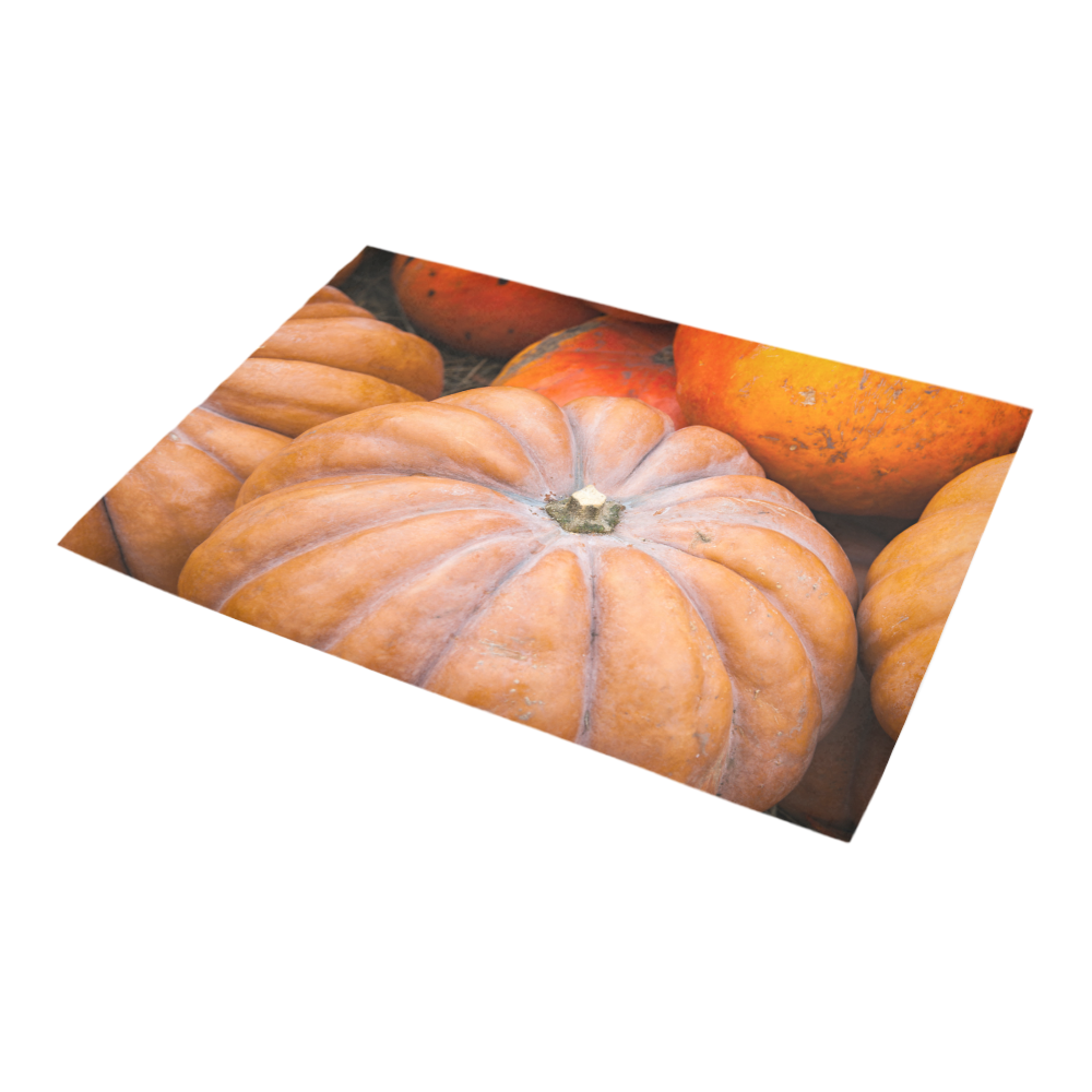 Pumpkin Halloween Thanksgiving Crop Holiday Cool Azalea Doormat 24" x 16" (Sponge Material)