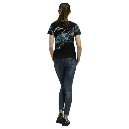Dragon Soar All Over Print T-Shirt for Women (USA Size) (Model T40)