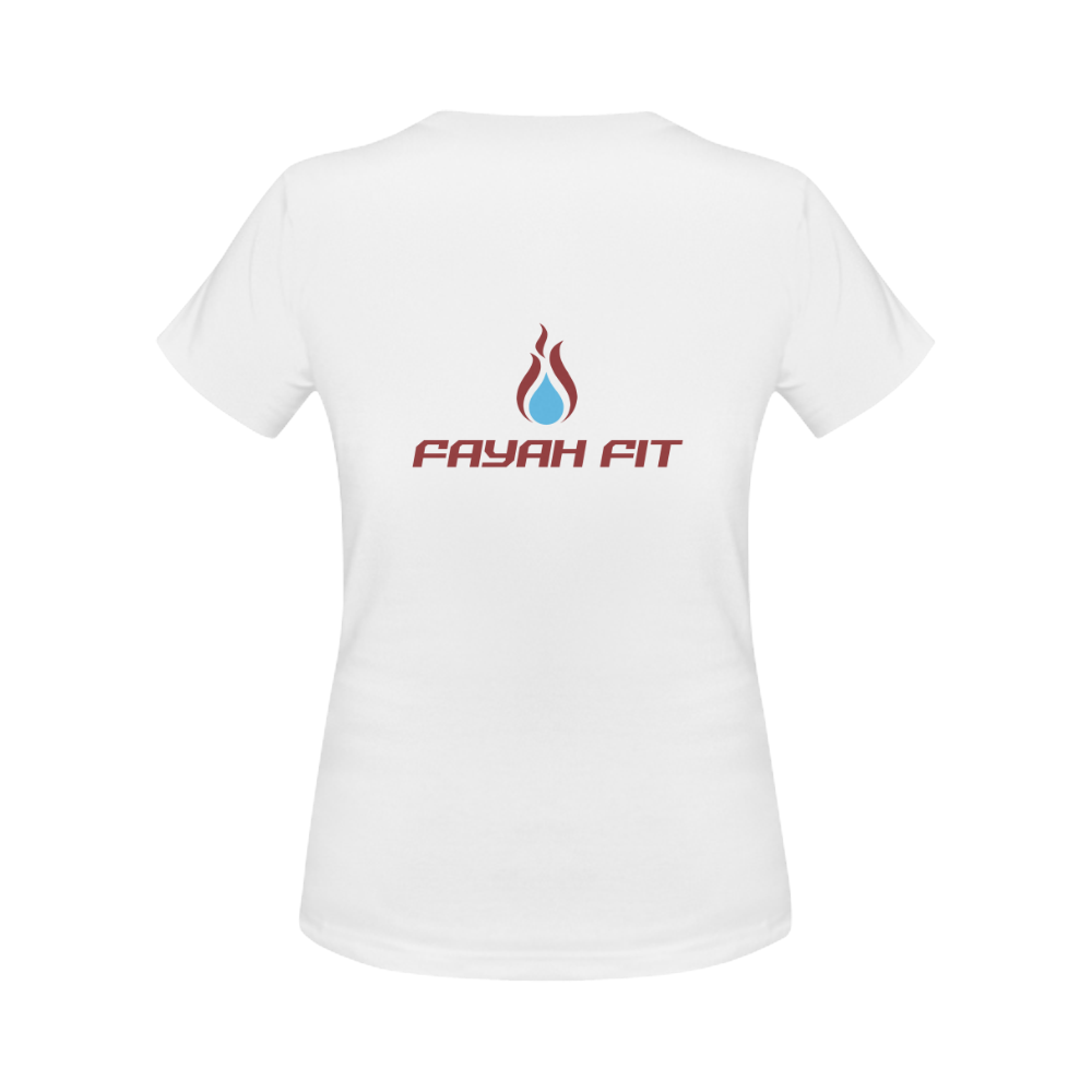 Fayah Fit ladies respeck tee white Women's Classic T-Shirt (Model T17）