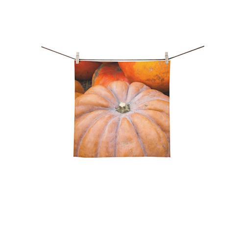 Pumpkin Halloween Thanksgiving Crop Holiday Cool Square Towel 13“x13”