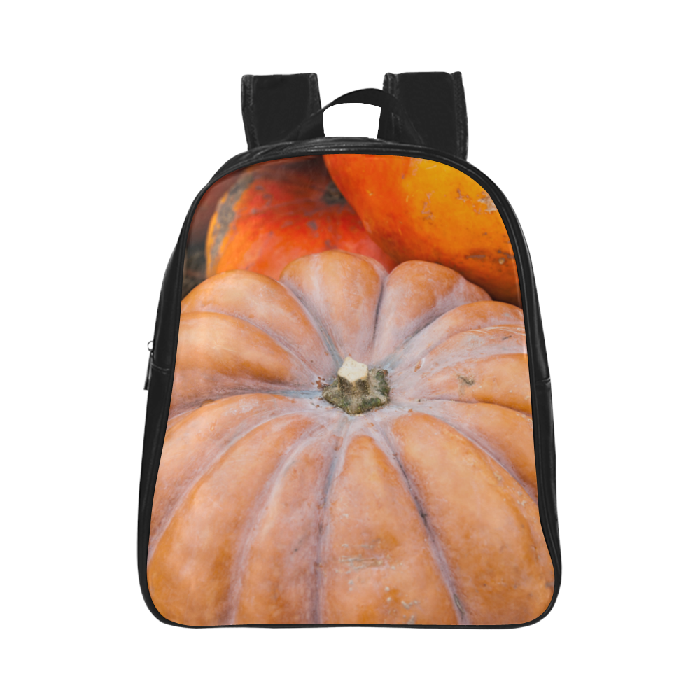 Pumpkin Halloween Thanksgiving Crop Holiday Cool School Backpack (Model 1601)(Small)