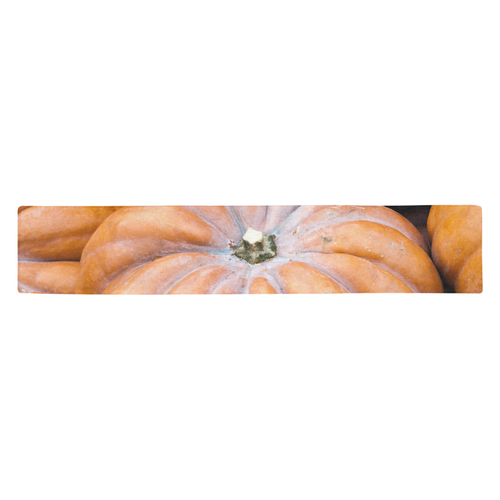Pumpkin Halloween Thanksgiving Crop Holiday Fall Table Runner 14x72 inch