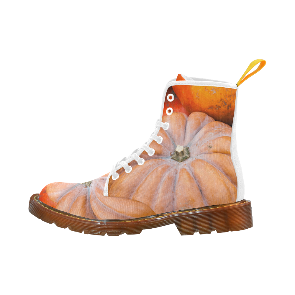 Pumpkin Halloween Thanksgiving Crop Holiday Cool Martin Boots For Men Model 1203H