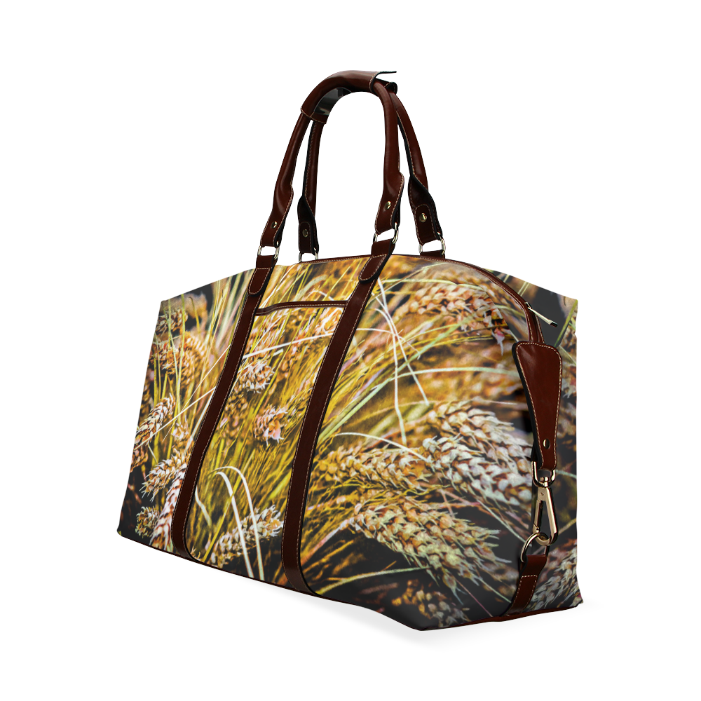 Grain Wheat wheatear Autumn Crop Thanksgiving Classic Travel Bag (Model 1643) Remake