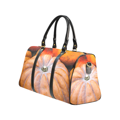 Pumpkin Halloween Thanksgiving Crop Holiday Fall New Waterproof Travel Bag/Large (Model 1639)