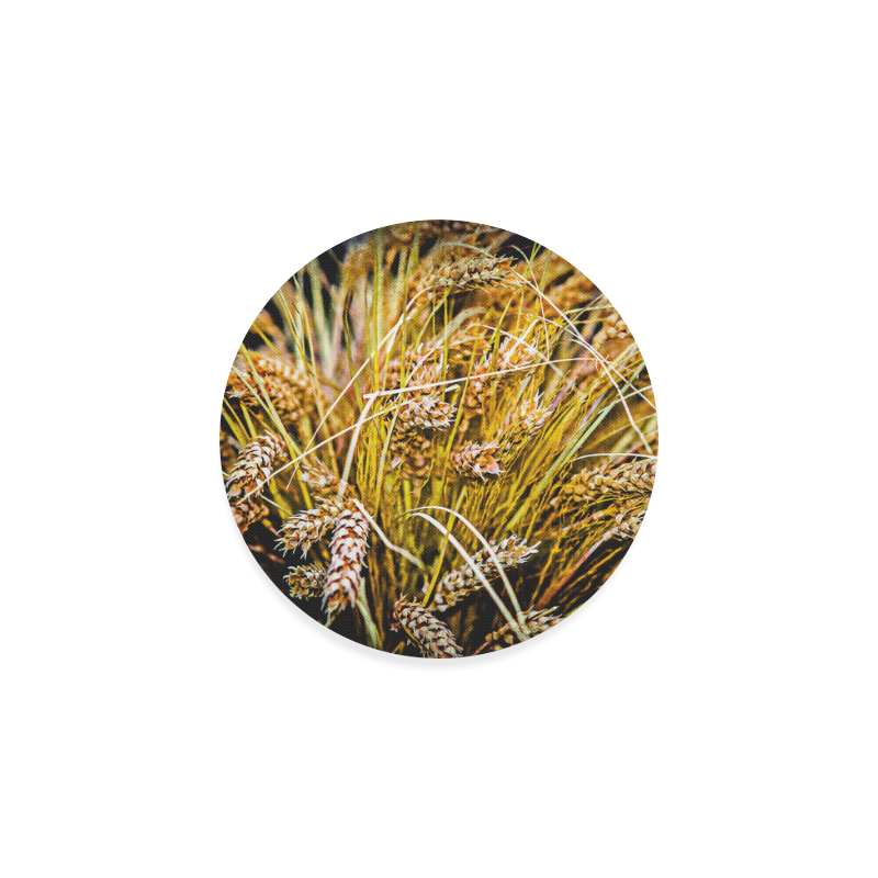 Grain Wheat wheatear Autumn Harvest Thanksgiving Round Coaster